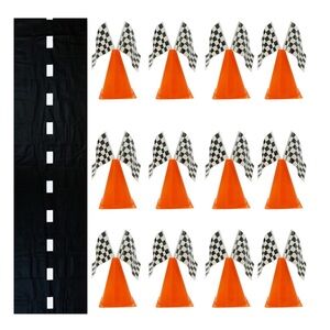🏁🏎️ 4E's Novelty 38 Pieces Racing Decoration Set 🏁🏎️